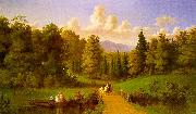 Johann M Culverhouse An Afternoon Outing Norge oil painting reproduction